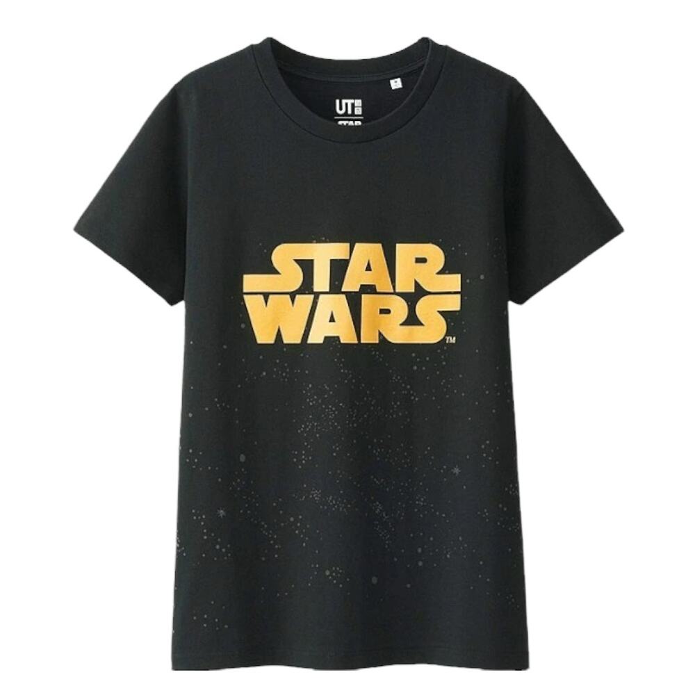 UNIQLO Star Wars Women's The Last Jedi Gold Logo T-shirt